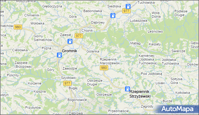 mapa Rzepiennik Marciszewski, Rzepiennik Marciszewski na mapie Targeo