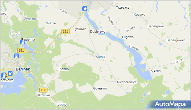 mapa Sarnik, Sarnik na mapie Targeo