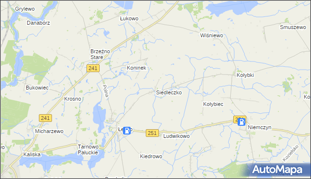 mapa Siedleczko, Siedleczko na mapie Targeo