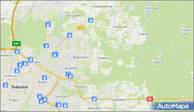 mapa Sowlany, Sowlany na mapie Targeo