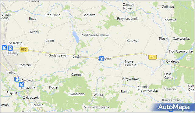 mapa Stępowo, Stępowo na mapie Targeo