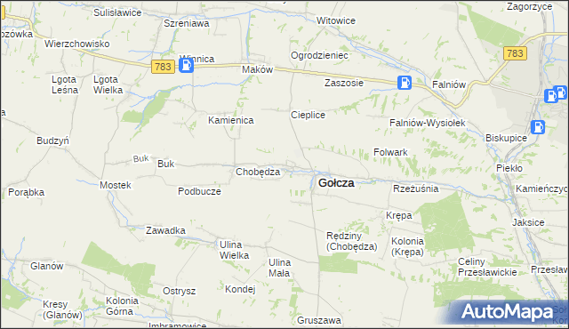 mapa Wielkanoc, Wielkanoc na mapie Targeo