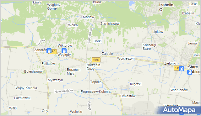 mapa Wierzbin, Wierzbin na mapie Targeo