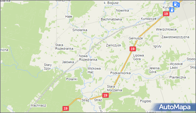 mapa Wierzchjedlina, Wierzchjedlina na mapie Targeo