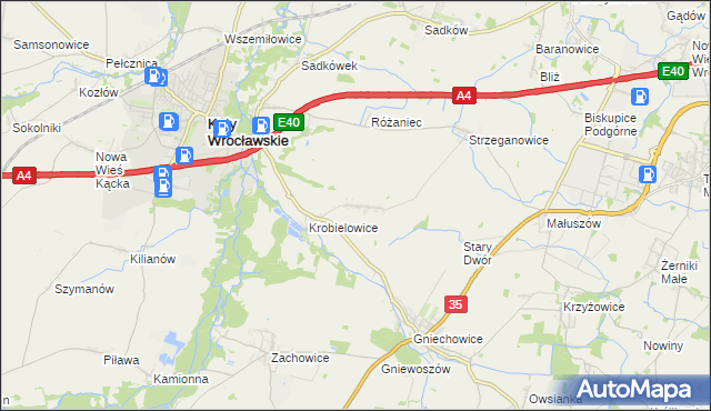 mapa Wojtkowice, Wojtkowice na mapie Targeo