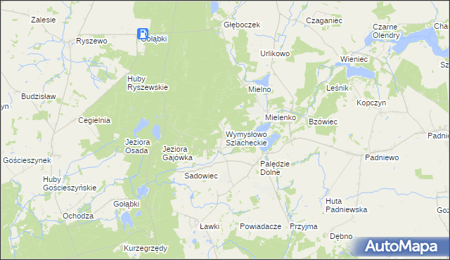 mapa Wymysłowo Szlacheckie, Wymysłowo Szlacheckie na mapie Targeo