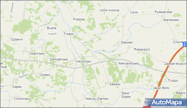 mapa Żyźniewo, Żyźniewo na mapie Targeo