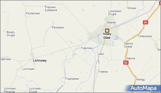 mapa Trępnowy, Trępnowy na mapie Targeo