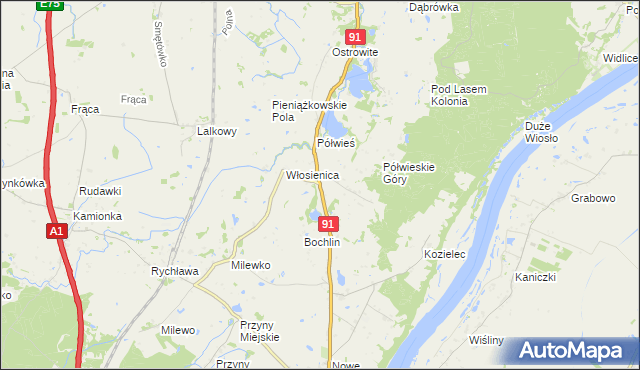 mapa Pieniążkowo, Pieniążkowo na mapie Targeo