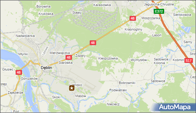 mapa Kleszczówka, Kleszczówka na mapie Targeo