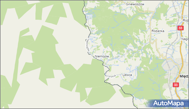 mapa Niemojów, Niemojów na mapie Targeo