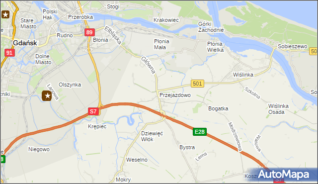 mapa Przejazdowo, Przejazdowo na mapie Targeo
