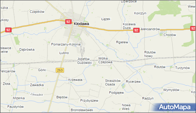 mapa Wólka Czepowa, Wólka Czepowa na mapie Targeo