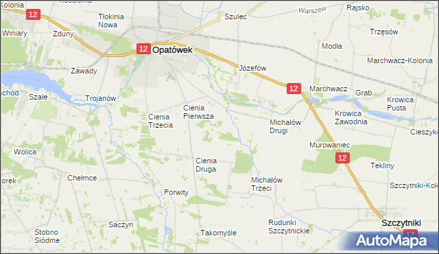 mapa Michałów Czwarty, Michałów Czwarty na mapie Targeo