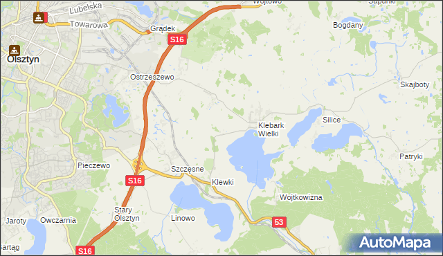mapa Biedówko, Biedówko na mapie Targeo
