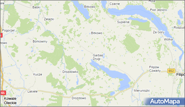 mapa Garbas Drugi, Garbas Drugi na mapie Targeo