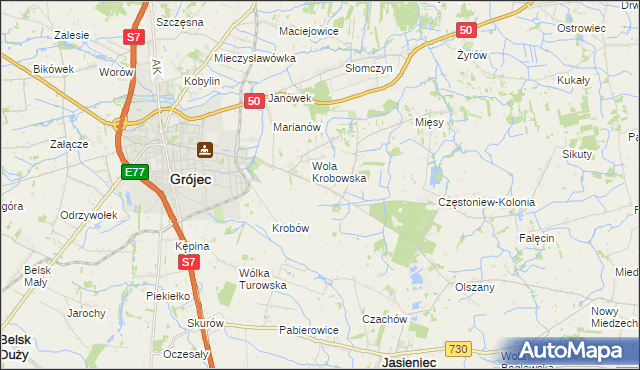 mapa Kociszew gmina Grójec, Kociszew gmina Grójec na mapie Targeo