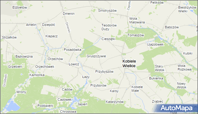 mapa Przydatki Przybyszowskie, Przydatki Przybyszowskie na mapie Targeo
