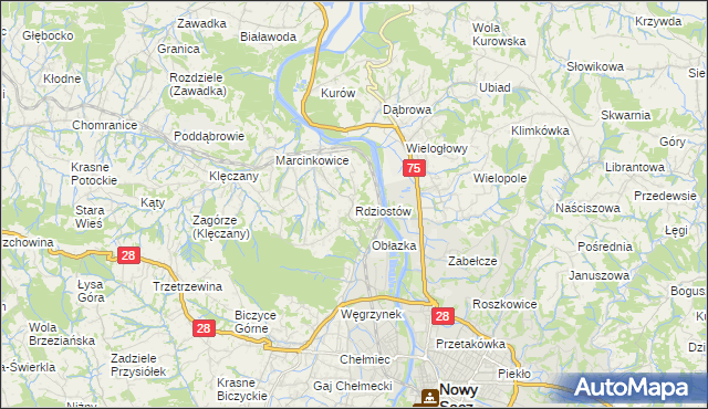 mapa Rdziostów, Rdziostów na mapie Targeo