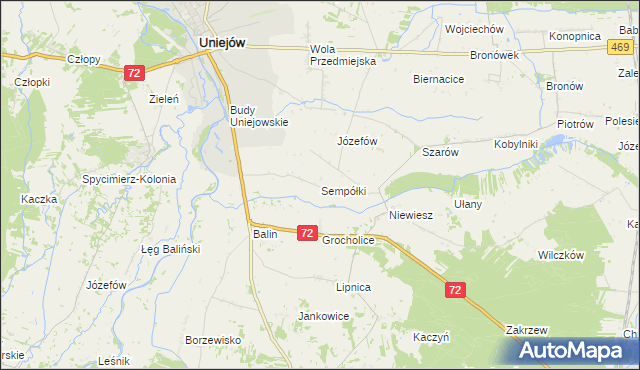 mapa Sempółki, Sempółki na mapie Targeo