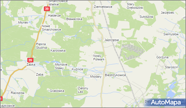 mapa Nowy Folwark gmina Namysłów, Nowy Folwark gmina Namysłów na mapie Targeo