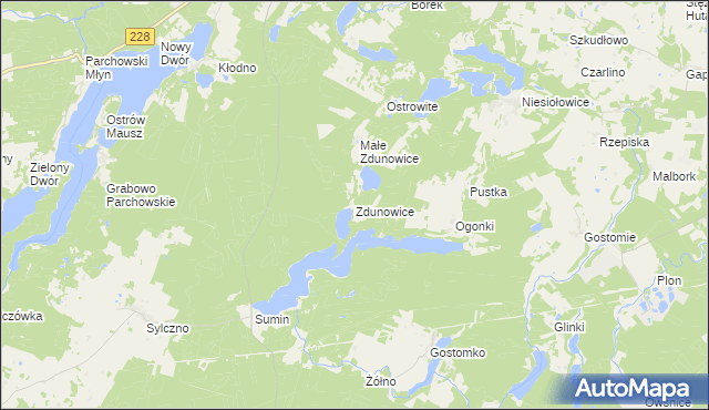 mapa Zdunowice, Zdunowice na mapie Targeo