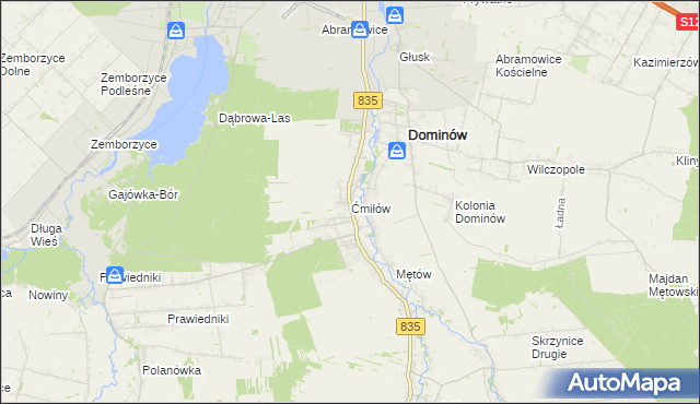 mapa Ćmiłów, Ćmiłów na mapie Targeo