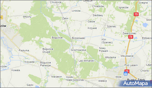 mapa Kameduły, Kameduły na mapie Targeo