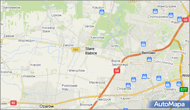 mapa Latchorzew, Latchorzew na mapie Targeo