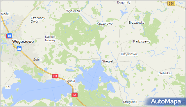 mapa Matyski, Matyski na mapie Targeo