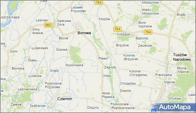 mapa Pławo, Pławo na mapie Targeo