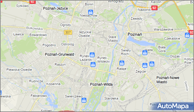 mapa Rynek Wildecki, Rynek Wildecki na mapie Targeo