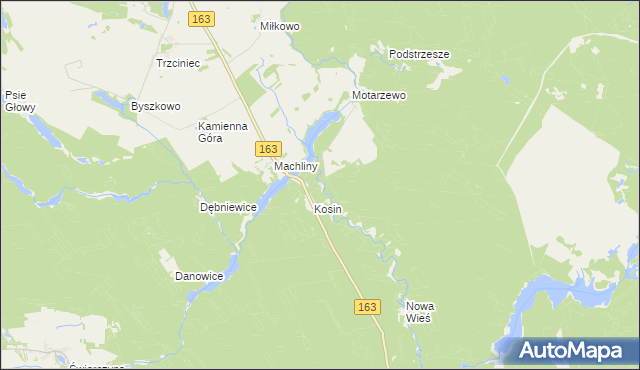 mapa Turze gmina Czaplinek, Turze gmina Czaplinek na mapie Targeo