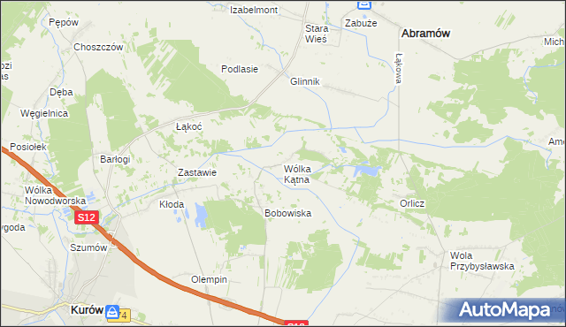 mapa Wólka Kątna, Wólka Kątna na mapie Targeo