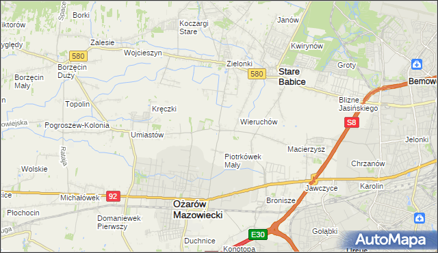 mapa Strzykuły, Strzykuły na mapie Targeo