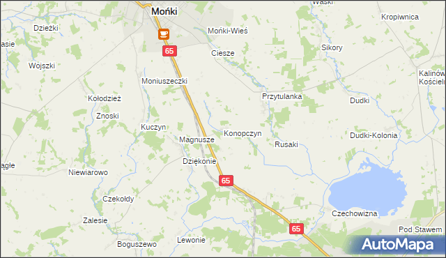 mapa Konopczyn, Konopczyn na mapie Targeo