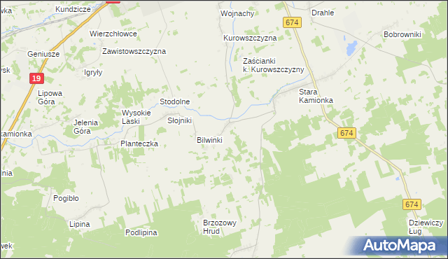 mapa Pawełki gmina Sokółka, Pawełki gmina Sokółka na mapie Targeo