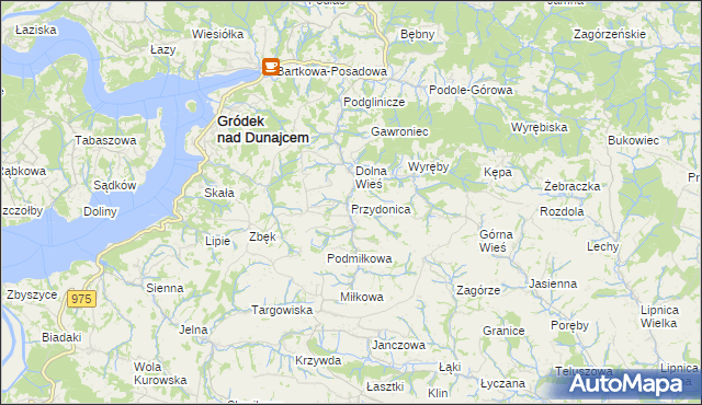 mapa Przydonica, Przydonica na mapie Targeo