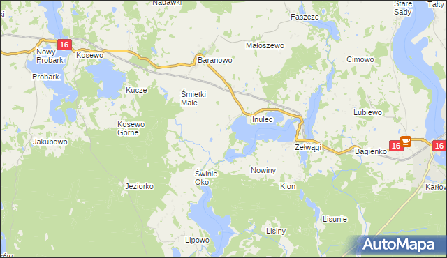 mapa Śmietki, Śmietki na mapie Targeo