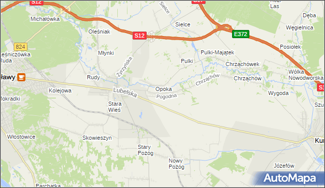 mapa Witowice gmina Końskowola, Witowice gmina Końskowola na mapie Targeo