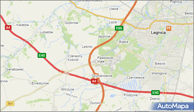 mapa Pawłowice Małe gmina Krotoszyce, Pawłowice Małe gmina Krotoszyce na mapie Targeo