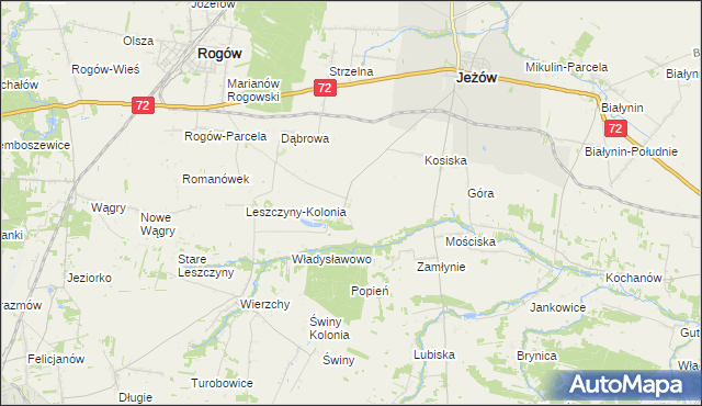 mapa Popień-Parcela, Popień-Parcela na mapie Targeo