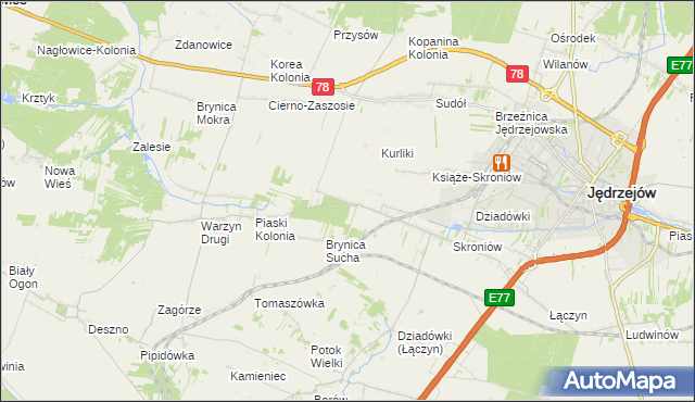 mapa Prząsław Mały, Prząsław Mały na mapie Targeo