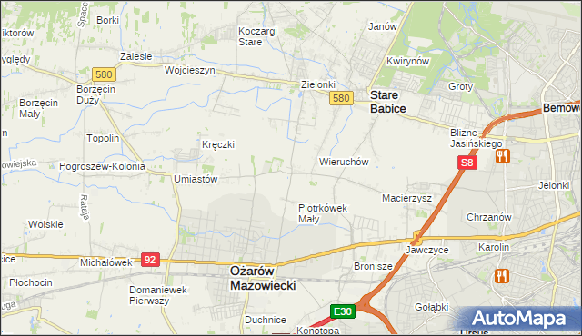mapa Strzykuły, Strzykuły na mapie Targeo