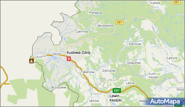 mapa Jerzykowice Wielkie, Jerzykowice Wielkie na mapie Targeo