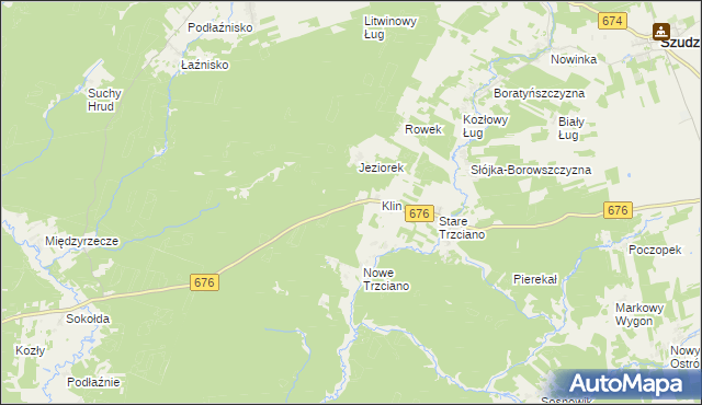 mapa Klin Gajówka, Klin Gajówka na mapie Targeo