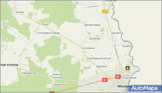 mapa Korolówka, Korolówka na mapie Targeo