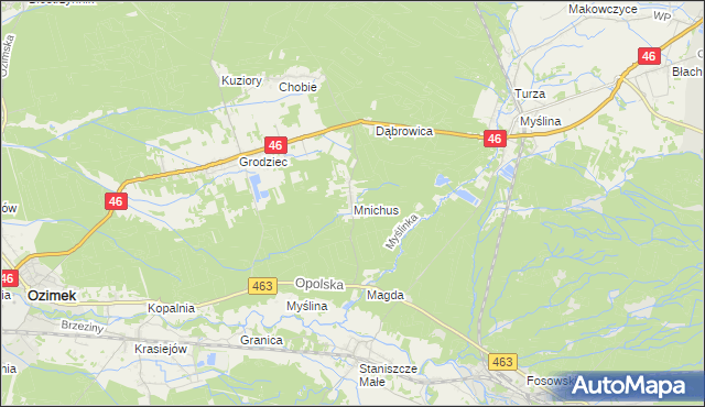 mapa Mnichus, Mnichus na mapie Targeo