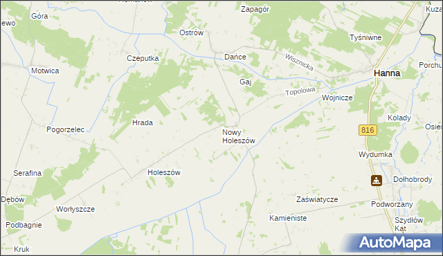 mapa Nowy Holeszów, Nowy Holeszów na mapie Targeo