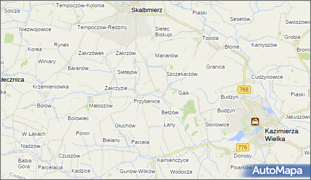 mapa Boszczynek, Boszczynek na mapie Targeo